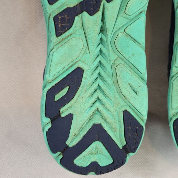Hoka One One Navy and Teal Athletic Shoes 237 - Picture 14 of 15